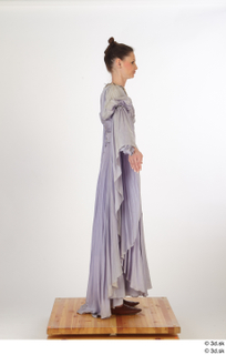 Photos Woman in Historical Dress 24 16th century Grey dress…